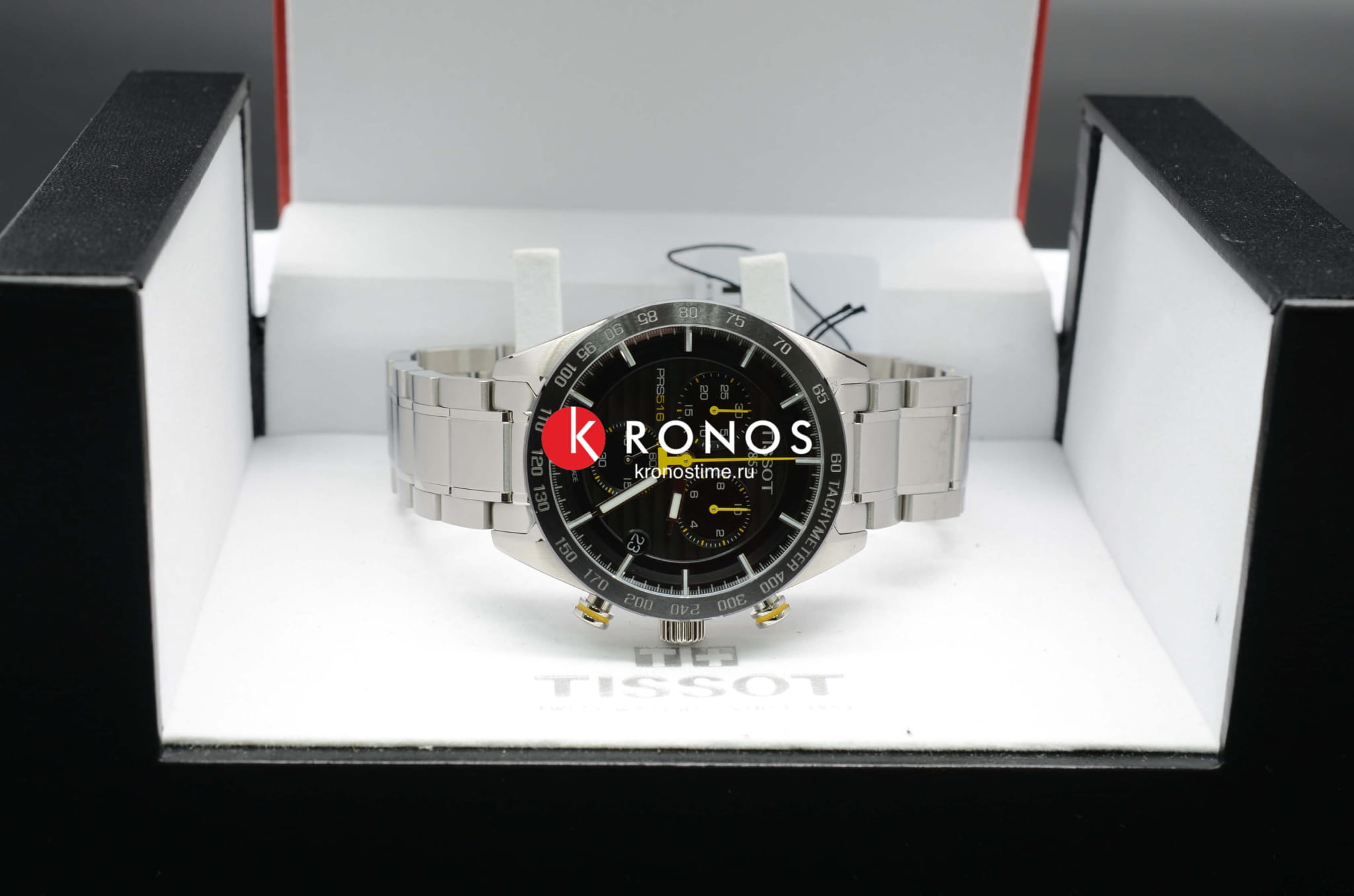 Tissot Tissot PRS 516 Chronograph T100.417.11.051.00, t-sport швейцария мужские часы на браслете нержавеющая сталь боковой вид